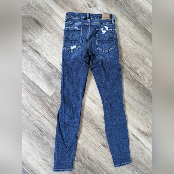 American Eagle AE Next Level Hi-Rise Distressed Jegging - Picture 6 of 8